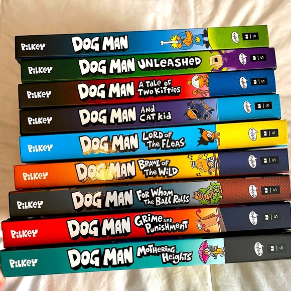 Other - Dog Man books (set of 9) hardback EUC